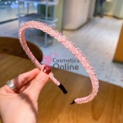 Bentita / coronita pentru par cu cristale BP011CC - Roz